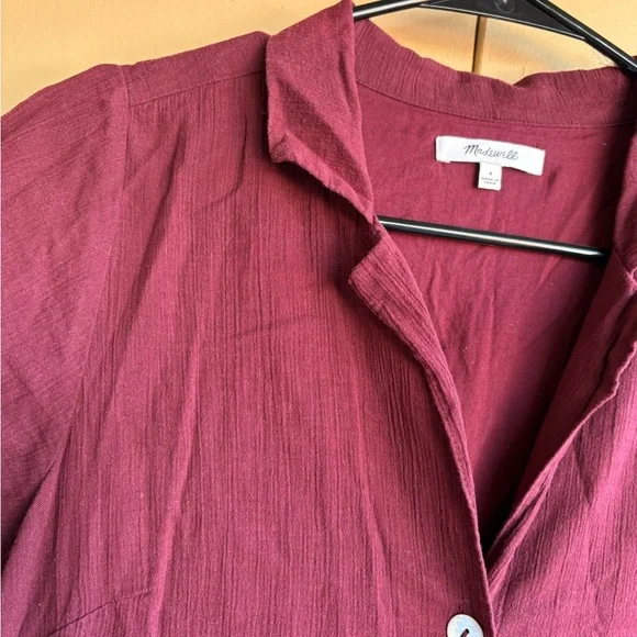Madewell gauze button up midi dress - Picture 3 of 4